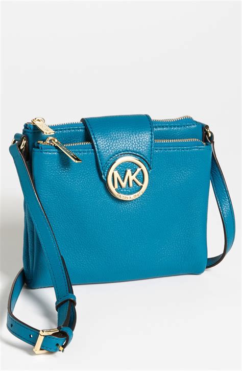 michael kors turquoise crossbody|Michael Kors turquoise handbag.